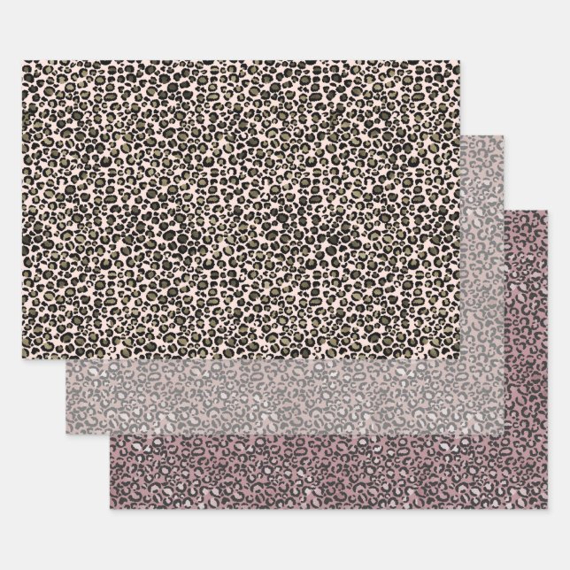 Leopard Prints Wrapping Paper Sheet (Set)