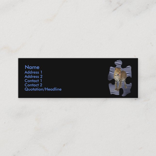 Leopard Profile Card (Front)