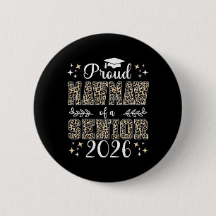 Leopard Proud Mawmaw Of A Senior 2026 Graduation C 6 Cm Round Badge