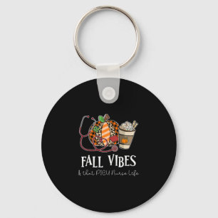 Leopard Pumpkin Fall Vibes And That Picu Nurse Lif Key Ring