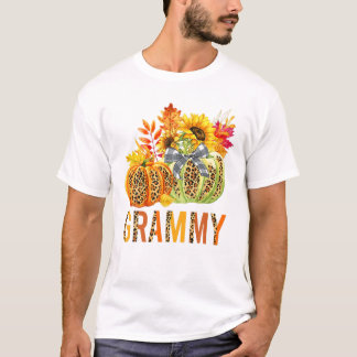 Leopard Pumpkins Grammy Fall T-Shirt