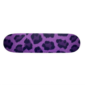 'LEOPARD' (PURPLE) skateboard