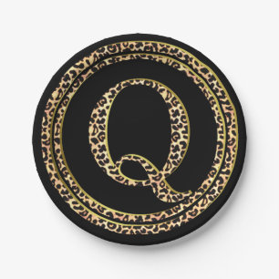 Leopard Q Paper Plate