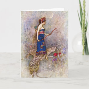 Leopard Queen Greeting Card