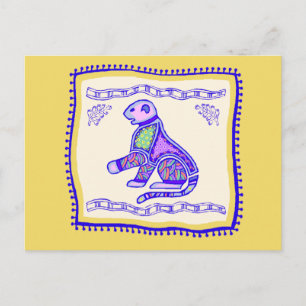 Leopard Quilt Postcard