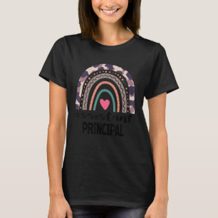 Leopard Rainbow Assistant Principal Back To School T-Shirt