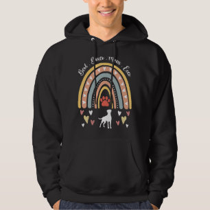 Leopard Rainbow Best Boxer Mum Ever Dog Mother's Hoodie