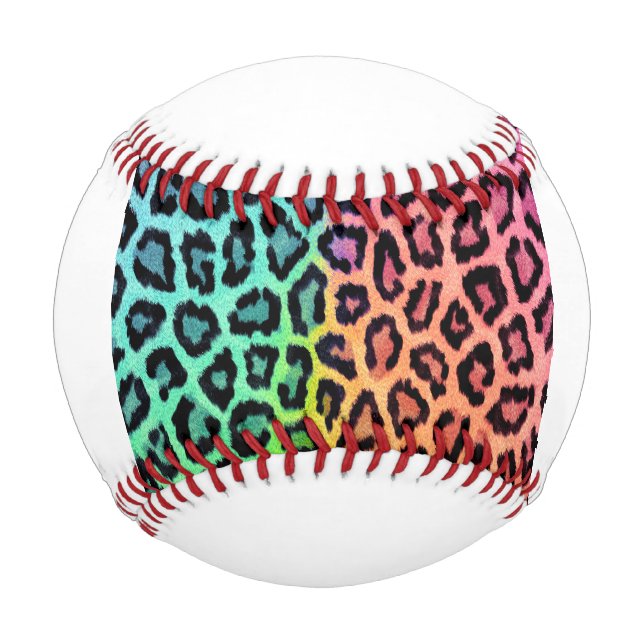 leopard rainbow bg baseball (Front)