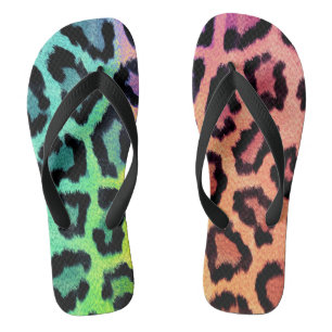 leopard rainbow bg thongs