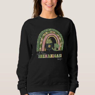 Leopard Rainbow Let The Shenanigans Begins St Patr Sweatshirt