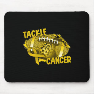 Leopard Rainbow Support Squad Childhood Cancer Awa Mouse Pad