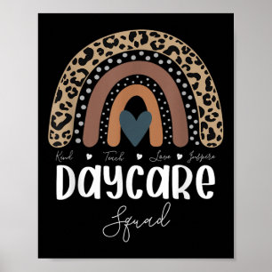 Leopard Rainbow Teacher Student, School Nanny Dayc Poster