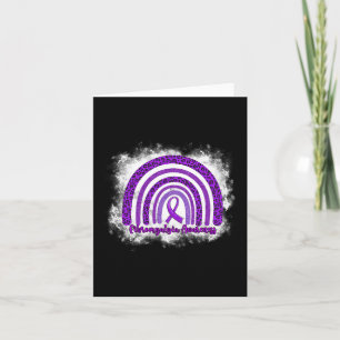 Leopard Rainbow Warrior Fibromyalgia Awareness Card