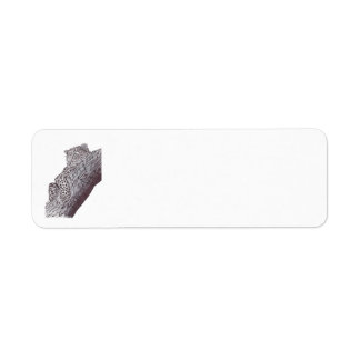 LEOPARD RETURN ADDRESS LABEL