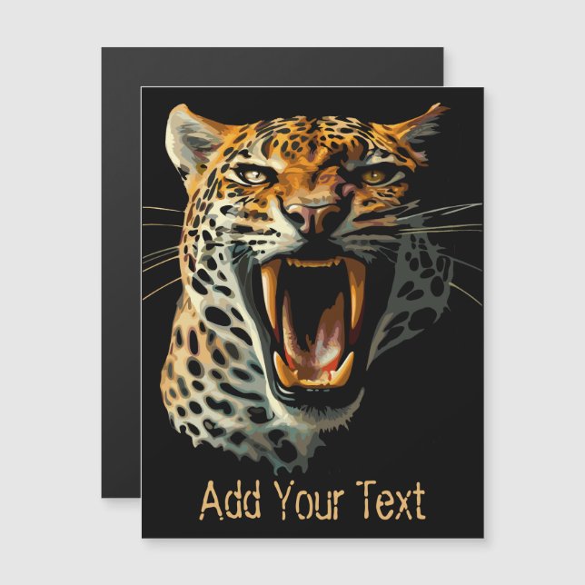 Leopard roaring attack head (Front/Back)