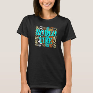 Leopard Rodeo Time Bull Vintage Western T-Shirt