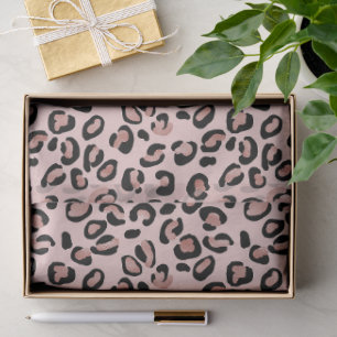 Leopard Rose Gold Spots on Soft Blush Pink Tissue Paper