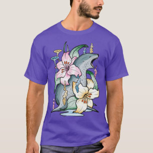 Leopard Seal Abstract Floral Display T-Shirt