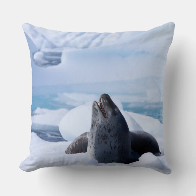 Leopard Seal Cushion (Front)