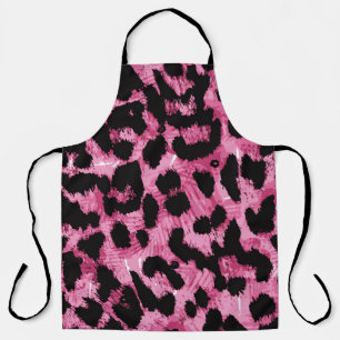 Leopard seamless pattern apron