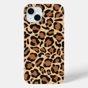 Leopard Seamless Pattern iPhone 15 Mini Case