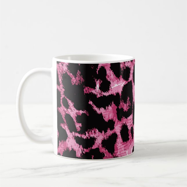 Leopard seamless pattern coffee mug (Left)