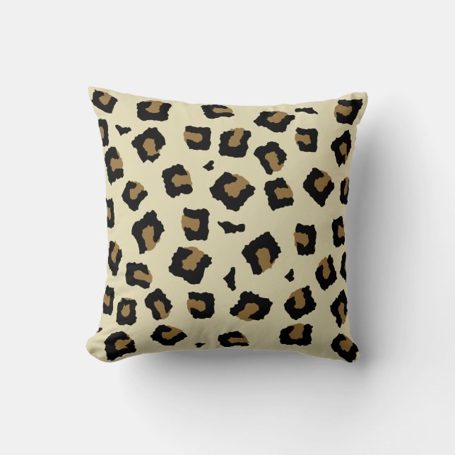 Leopard Seamless Pattern Cushion (Front)