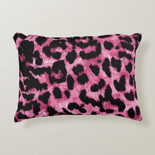 Leopard seamless pattern decorative cushion