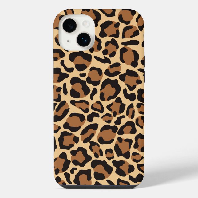 Leopard Seamless Pattern iPhone Case (Back)