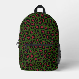 Leopard Seamless Pattern Printed Backpack