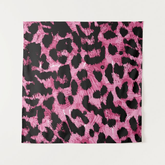 Leopard seamless pattern tapestry (Front)