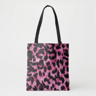 Leopard seamless pattern tote bag
