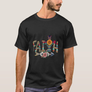 Leopard Serape Faith Religious Costume for Christi T-Shirt