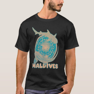 Leopard Shark Whitetip Reef Shark Maldives Diving T-Shirt
