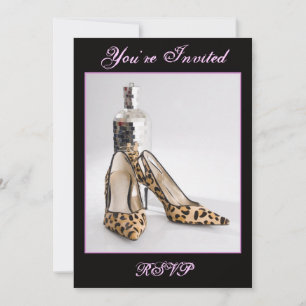 Leopard Shoe Invitation