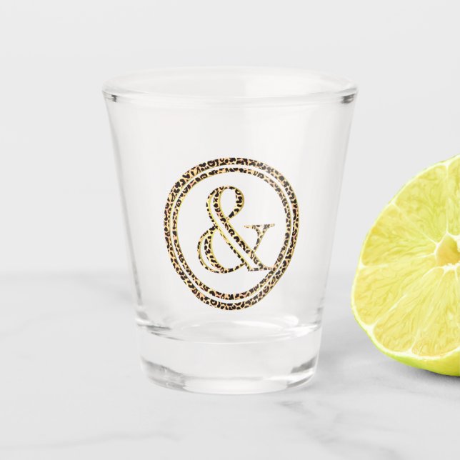 Leopard & shot glass (Front)