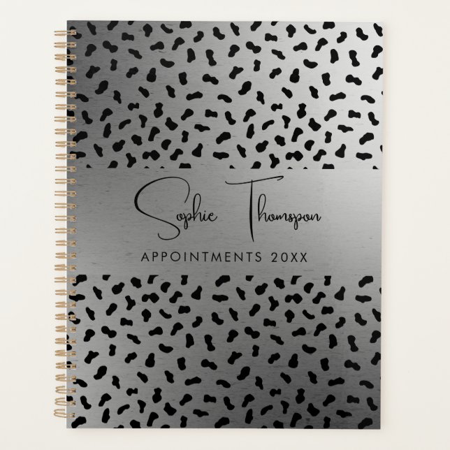 Leopard silver 2024 planner (Front)