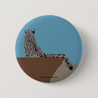 Leopard Sitting Button