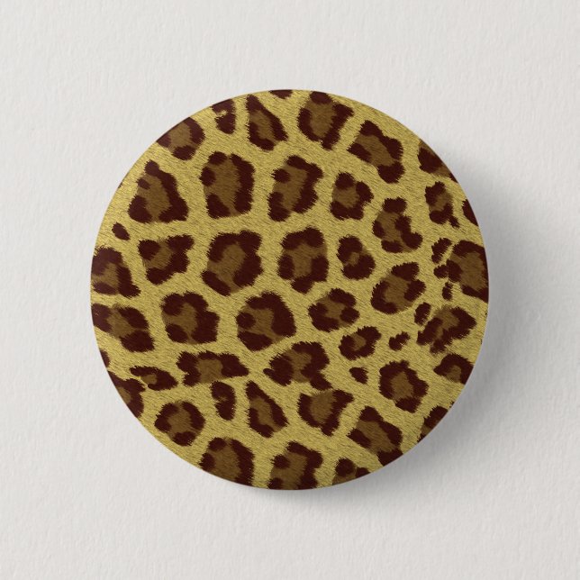 Leopard Skin 6 Cm Round Badge (Front)