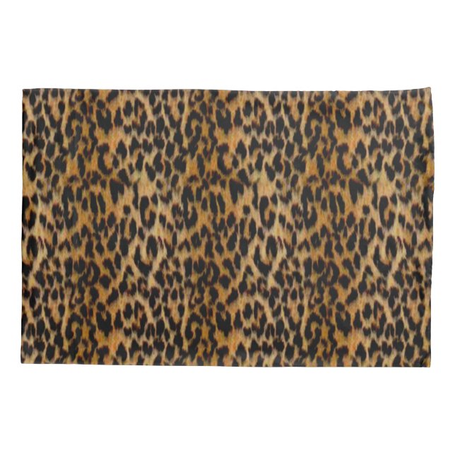 Leopard Skin Animal Print Pillowcase (Back)