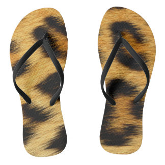 Leopard Skin Animal Print Thongs