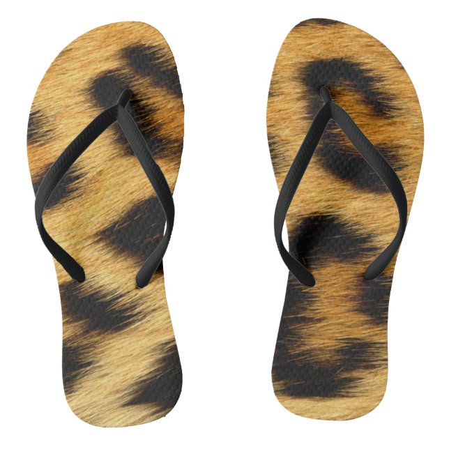 Leopard Skin Animal Print Thongs (Footbed)