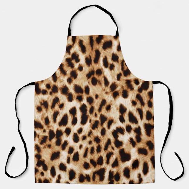 Leopard Skin, Authentic Wildlife Pattern. Apron (Front)