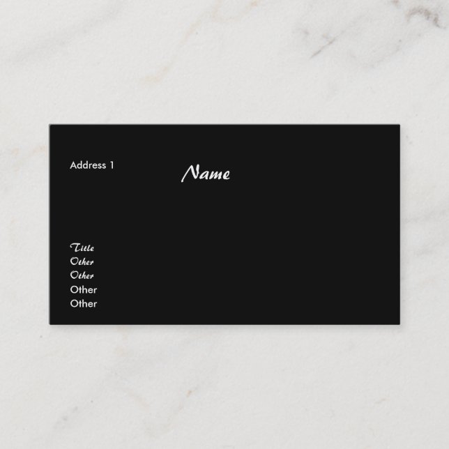 Leopard Skin Background Business Card (Front)