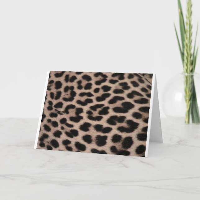 Leopard Skin background Card (Front)