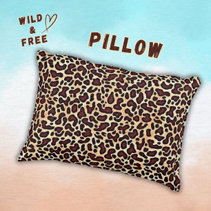 Leopard Skin Brown Cream Pattern -  Decorative Cushion