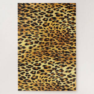 Leopard Skin Camouflage Pattern Jigsaw Puzzle