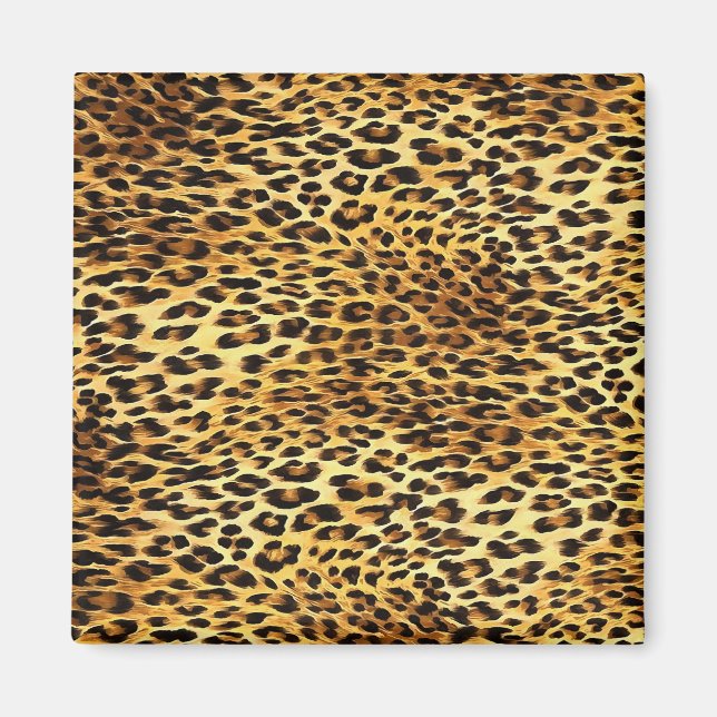 Leopard Skin Camouflage Pattern Magnet (Front)