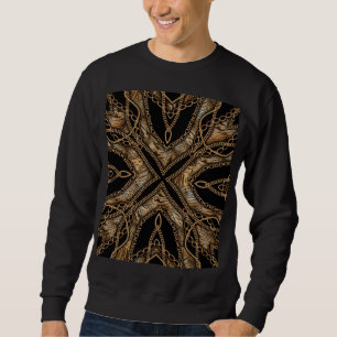 Leopard Skin & Chain Jewellery Sweatshirt
