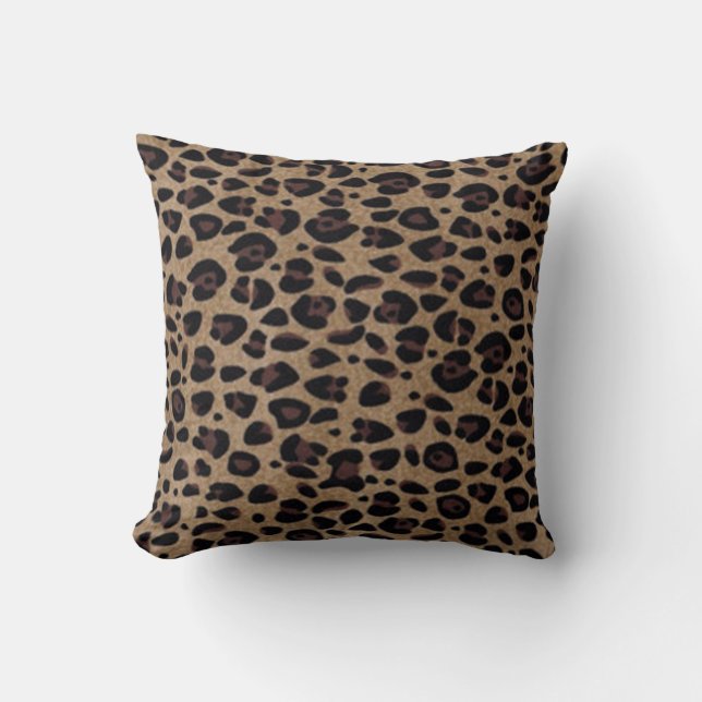 "LEOPARD SKIN CUSTOMIZED " CUSHION (Front)